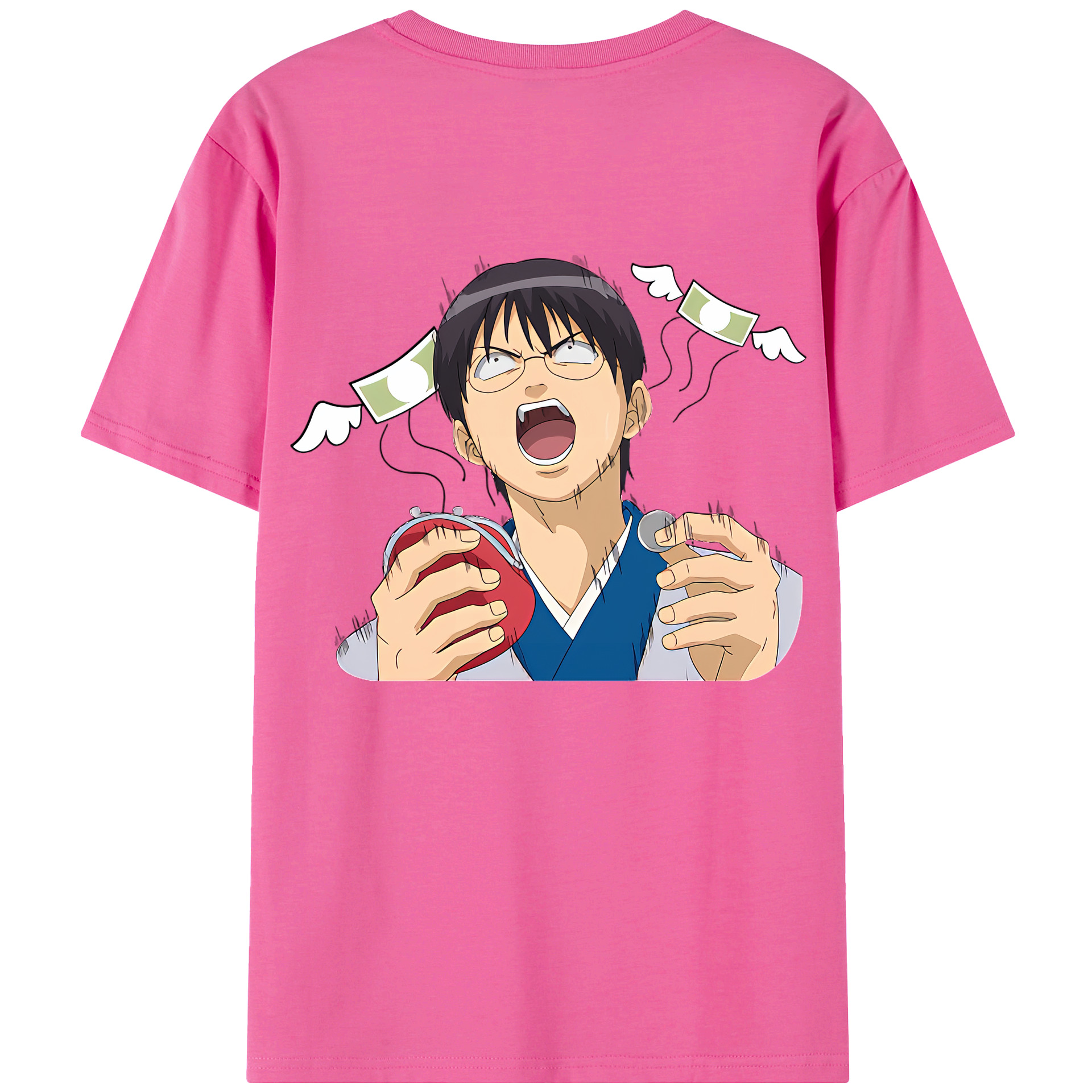 （画像用） ぎんたま 坂田銀時（さかたぎんとき） 神楽 志村新八（しむら しんぱち） GINTAMA Sakata Gintoki Kagura Shimura Shinpachi レディース半袖Tシャツ(バックプリント)